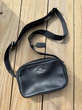 Coach Black leather Mini Jaime Camera Bag